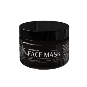 hydrating face mask with hemp and carrot extract