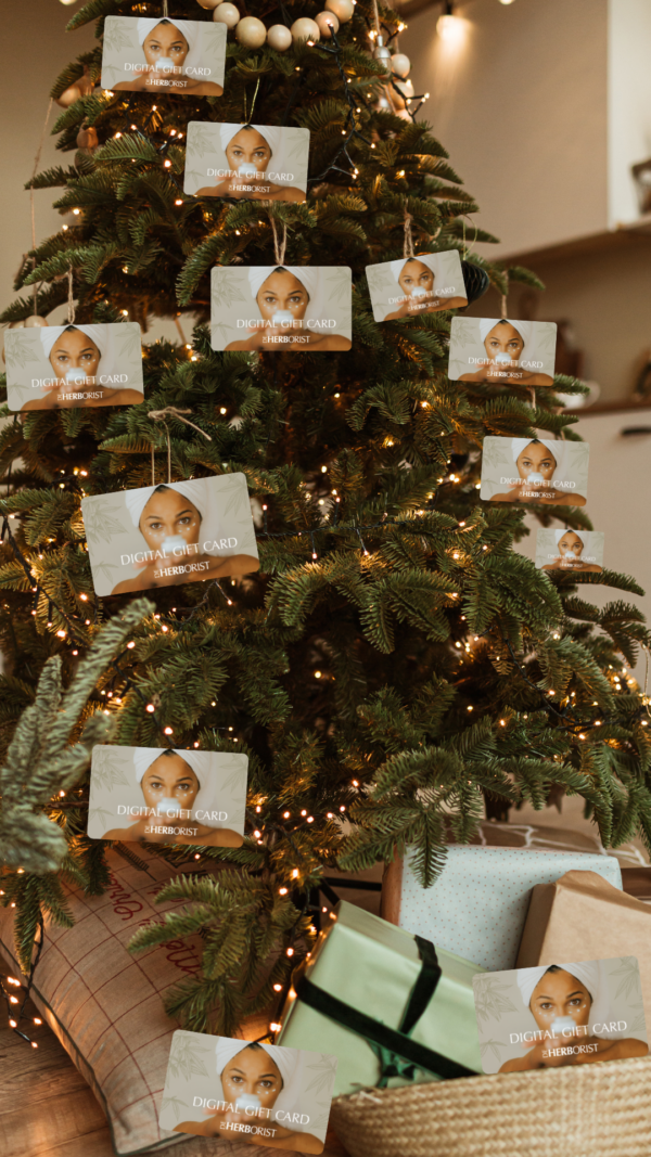 gift card on christmas tree